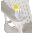 thumbnail image 5 of Safavieh Vista Outdoor Adirondack Chair w/ Wine Glass Holder - White, 5 of 6
