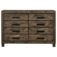 thumbnail image 3 of Pemberly Row 8-drawer Farmhouse Wood Dresser Rustic Golden Brown, 3 of 10