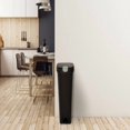 thumbnail image 2 of 12.3gal Slim Step Trash Can with Locking Lid Black: Large Kitchen Garbage Can, Pedal-Operated, Removable Lid, 2 of 6