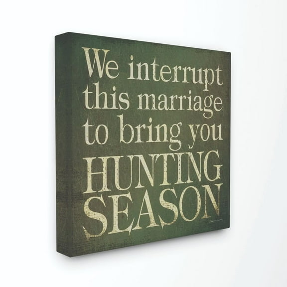 Stupell Industries Marriage Funny Word Country Home Green Design XL Canvas Wall Art by Stephanie Workman Marrott