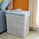 thumbnail image 3 of Cesta de almacenamiento de ropa Aoliviya, cesta de lavandería, cesta de tela grande tejida de ratán con tapa, caja de almacenamiento tejida para el hogar, desechos, 3 of 5