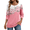Floral Pink SF122, variant on Shirts for Women 2025 Long Sleeve Fall Tops Crewneck Pleated Boho Tunic Business Dressy Casual Blouses