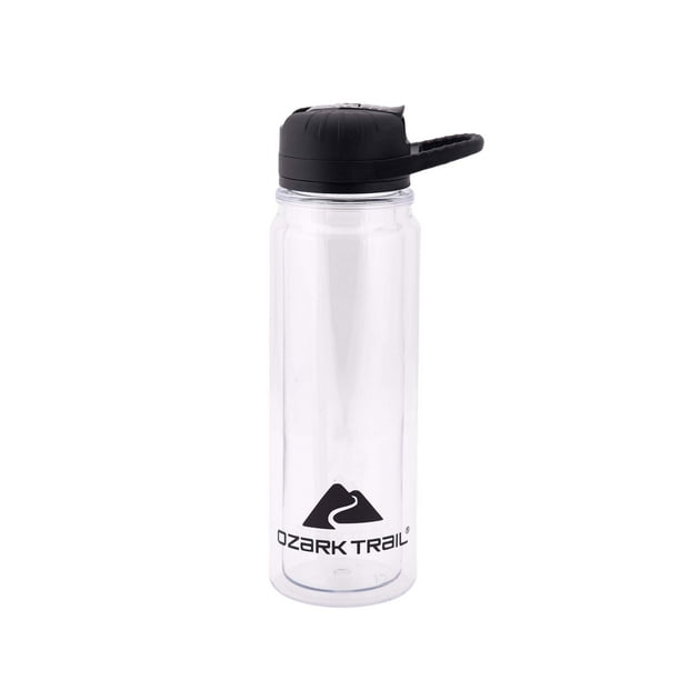 Ozark Trail 24ounce DoubleWall Tritan Water Bottle with Flip Straw Lid