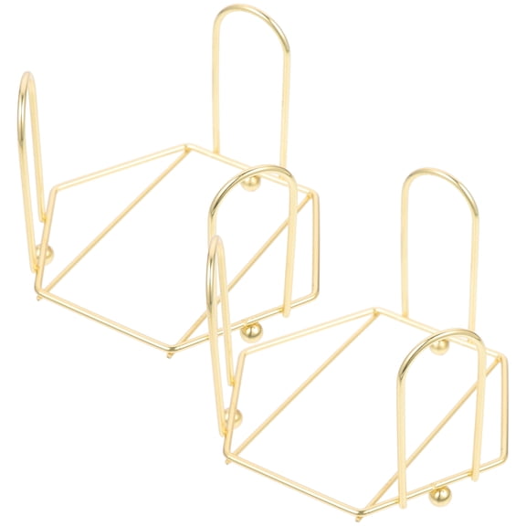 Golden Iron Coaster Holder for Home Small Tools Organizer with Reliable Thickened Material