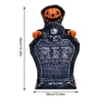 thumbnail image 4 of AuroraX Halloween Animated Tombstone Halloween Graveyard Decorations Sound Activated Battery Operated Spooky Light Up Outdoor Halloween Decorations Black, 4 of 7