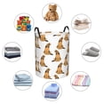 thumbnail image 4 of Balery German Shepherd Dog Cesta de ropa redonda con asas, impermeable, independiente, para ropa, juguetes, dormitorio y familia-Small, 4 of 6