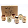 thumbnail image 5 of 12 PCS Owl Pot Ceramic Flowing Glaze Base Serial Set Mini Succulent Plant Pot Cactus Plant Pot Container Planter Bonsai, 5 of 5