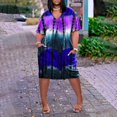 thumbnail image 1 of EIMELI Femmes Mode Casual V-Cou à Manches Courtes Sangle Ouverte Robe d'Impression Sexy, 1 of 6
