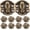 Golden, variant on WRISTBIQUE FrColor 10Pcs Vintage Style Golden Jewelry Box Latch Hasp for Adults Home Use