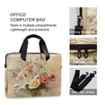 thumbnail image 4 of 16" Laptop Briefcase for Work Travel Laptop Shoulder Bag Carrying Handbag Laptop Case Beautiful Floral Bouquet, 4 of 8
