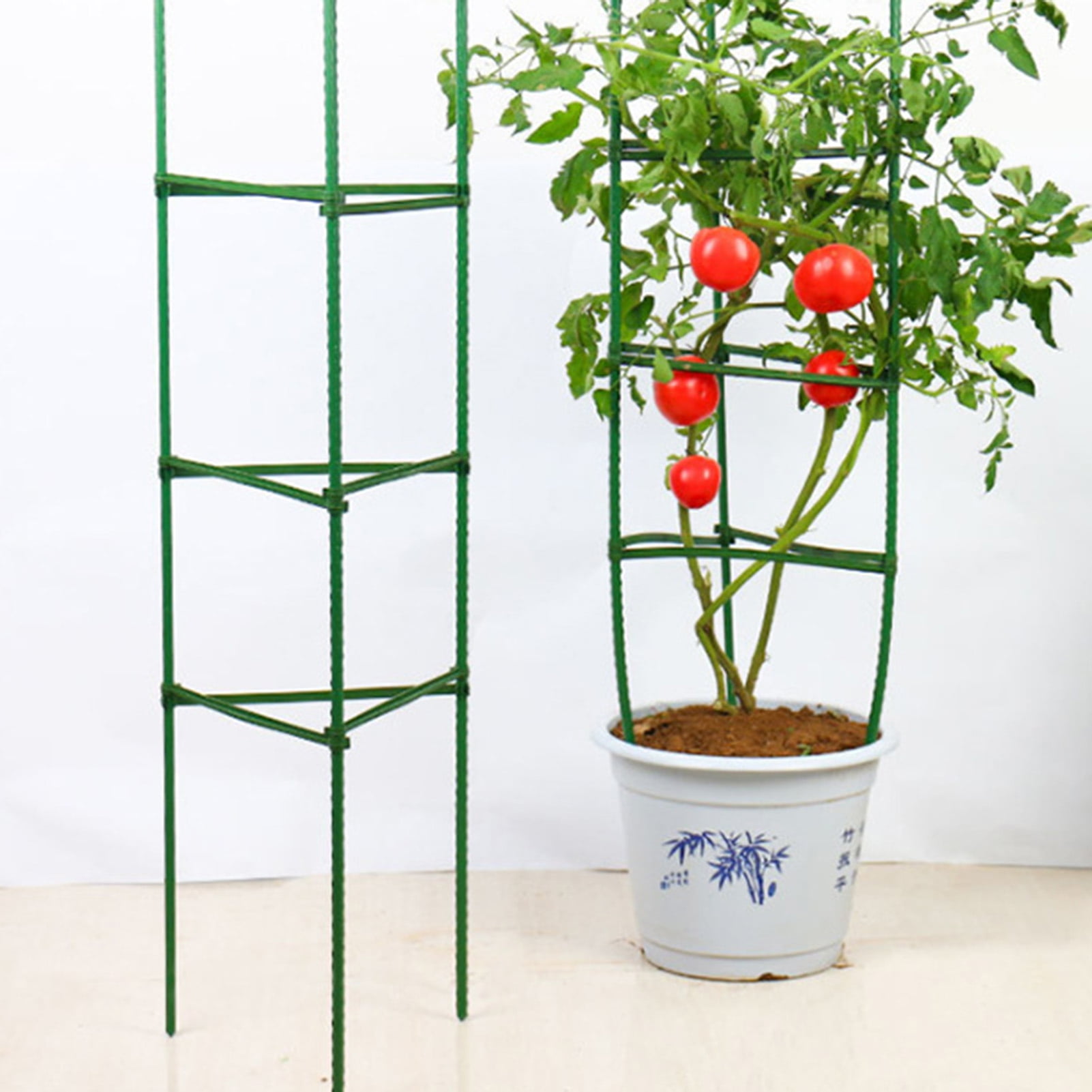 sunsanly Tomato Cages Outdoor Plant Stakes Tomato Support Cages Trellis Plant Supports Garden Stakes Climbing Vegetables Cages Trellis