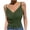 #2Army Green, variant on MYAOYINo Boundaries Womens Lace Trim Cami Ribbed Spaghetti Strap V-Neck Tank Top