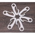 thumbnail image 4 of Mini patinador de nailon blanco para mástil de bandera, gancho de seguridad resistente para sujetar ojales de bandera a la cuerda (10) Sincero Hogar, 4 of 6