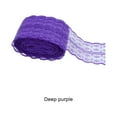 thumbnail image 2 of Naiovety Diseños creativos con cinta de encaje blanco: tela multifuncional y ampliamente utilizada que se siente cómoda. Artesanía morado oscuro, 2 of 6