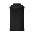 thumbnail image 4 of Men's Workout Hooded Tank Tops Bodybuilding Muscle Cut Off T Shirt Sleeveless Gym Hoodies Athletic Shirts, 4 of 5