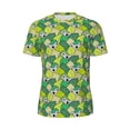 thumbnail image 5 of Wukai Cartoon Koala Bear and Leaf Print Men's Short-Sleeved Mesh T-Shirt,Quick-Dry Short Sleeve Workout T-Shirt-XX-Large, 5 of 8