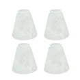 thumbnail image 1 of Aspen Creative 23047-4 Transitional Style Frosted Shade, 2-1/8" Fitter Size, high x 4-3/4" Diameter, 4 Pack Replacement Glass, 1 of 1