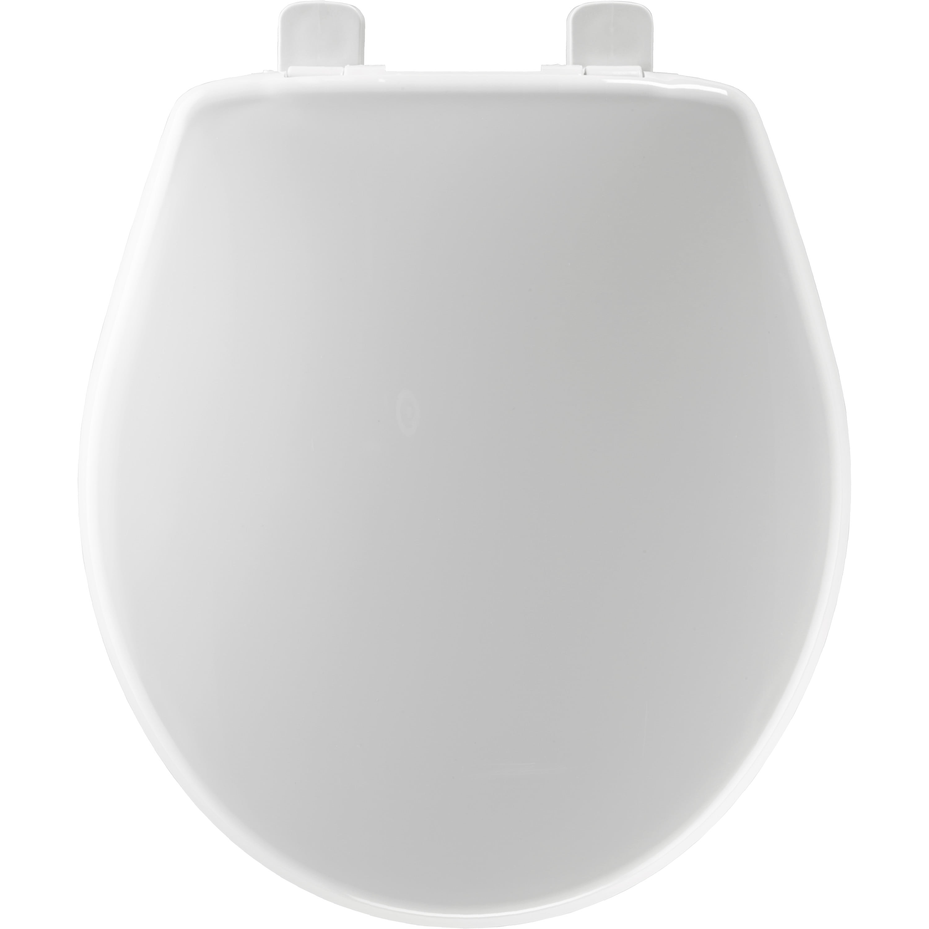 Mayfair Just Lift Slow Close Round Plastic Toilet Seat in White