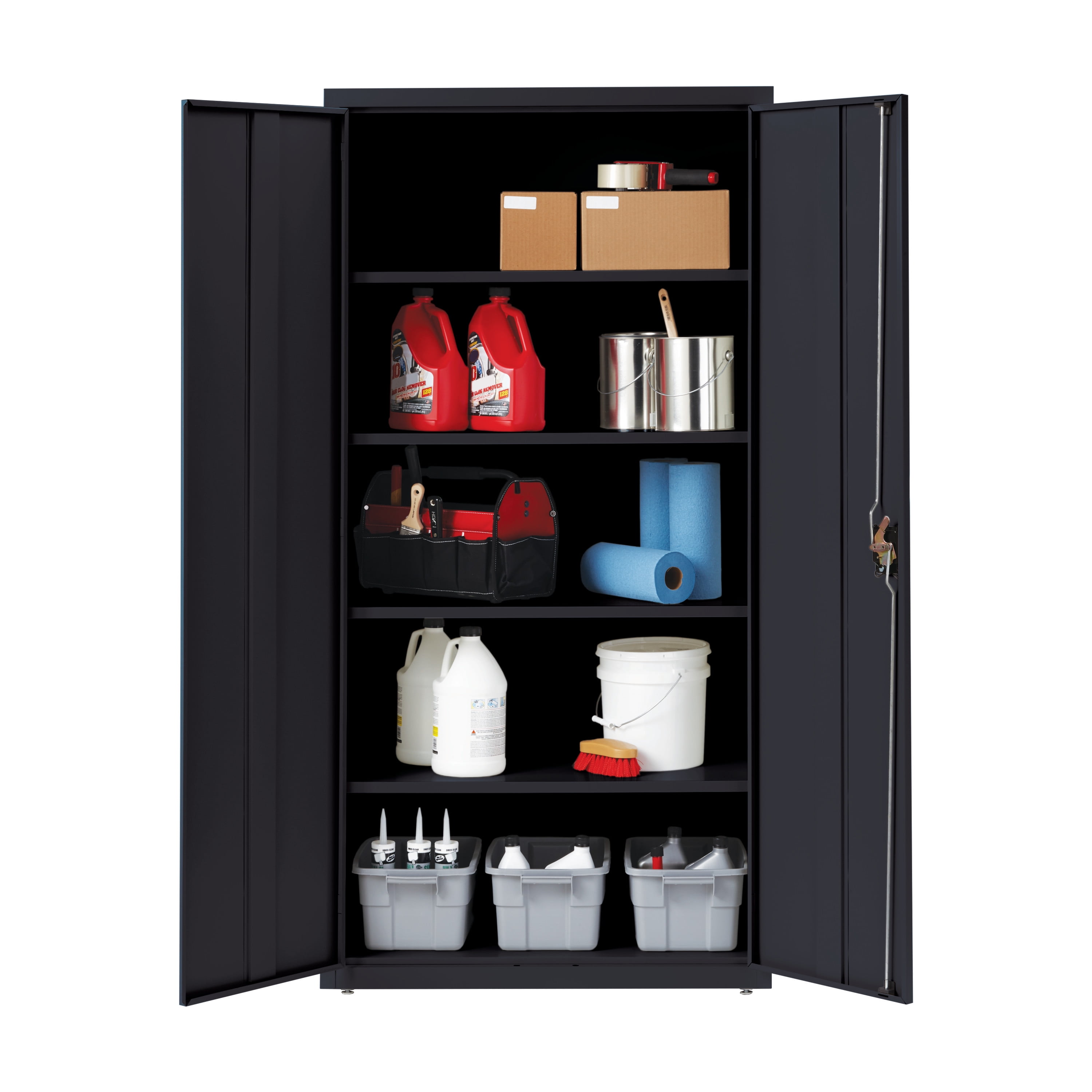 Hirsh Welded Steel Storage Cabinet with 4 Shelves, 18