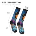 thumbnail image 2 of Lsque Fantasy Cosmic Landscape Pattern Sport Compression Socks for Men & Women 15-20 mmHg Knee High Nurse Pregnant Running Medical and Travel Athletic, 2 of 6