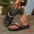 thumbnail image 5 of enyan Womens Arch Support Flip Flops Comfortable Yoga Mat Slip on Summer Beach Walking Thong Cushion Sandals Women's Flip Flops,Khaki,Size 6.5, 5 of 5