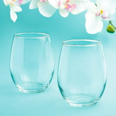 60 Perfectly Plain collection stemless wine glasses