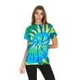 thumbnail image 2 of Daresay Tie Dye Style T-Shirts Women - Fun, Multi Color designs Tops, 2 of 10