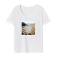 thumbnail image 1 of Camiseta para mujer, camiseta de manga corta suave de verano para deportes, mochilero, senderismo, 1 of 7