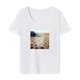 thumbnail image 1 of Camiseta para mujer, ropa de verano, camisa suave de moda con cuello redondo para acampar para mujer XL, 1 of 7