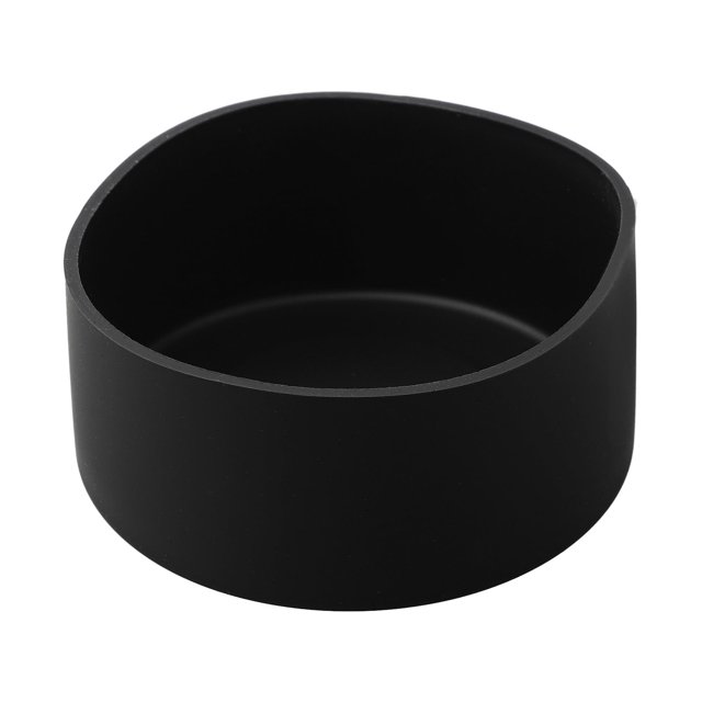 Tapa de taza de 7,5/9 cm, tapa de silicona para olla espacial, almohadilla inferior de goma, 32-40 oz, universal, negra, 9 cm