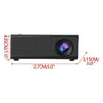 thumbnail image 4 of Mini Portable LED Projector - Automatic HD Projection, Suitable for Indoor & Outdoor Movie Nights, US Plug, Compact & Easy to Carry, Ideal for Home Theater & Travel Entertainment, 5*3*2in, White, 4 of 4