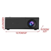 Mini Projector, Portable HD Home Theater Movie Projector with Automatic Keystone Correction for Outdoor Indoor Use Compatible with TV Stick Smartphone Laptop