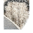 thumbnail image 7 of Unique Loom Hygge Shag Collection Area Rug - Trellis (5' Round Beige/Gray), 7 of 7
