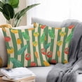 thumbnail image 3 of Outdoor Pillow Cover Tomato Carrot Set of 2 Waterproof Throw Pillowcases Hand Drawn Vegetable Strips Decorative Patio Furniture Pillows for Couch Garden Indoor & Outdoor Use, 3 of 9