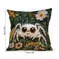 thumbnail image 5 of Decorative Throw Pillow Cover Soft Short Plush Cushion Case with Embroidery for Sofa Living Room Bedroom Home Decor(White-A), 5 of 6