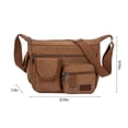thumbnail image 2 of Cadorn Canvas Shoulder Bag Stylish Shoulder Bags for Women Lightweight Adjustable Strap with Inner Pocket for Daily Use Commute Shopping and Travel, 2 of 7