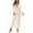 Beige, variant on Maxi Dress for Women Crochet Knit V-Neck Keyhole Long Sleeve Bodycon Cover-Up Dress for Beach and Vacation