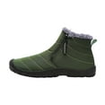 thumbnail image 2 of EGNMCR Snow Boots Men Shoes Solid Color Winter Keep Warm Woolen Casual Zipper Short Boots, 2 of 6
