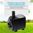 thumbnail image 3 of Mini bomba de agua sumergible, flujo eléctrico ajustable, flujo máximo de 600 L/H, elevación de 3,9 pies, mini bomba portátil con cable de 6,5 pies y base de ventosa para peceras, estanques, acuarios,, 3 of 8