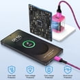 thumbnail image 5 of PENGARO 2.1A Dual-Port Type C Charger Block with 10FT USB C Charging Cable, Wall Charger Fast Charging Compatible with iPhone, Samsung, Android Phones - Pink, 5 of 7