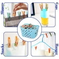 thumbnail image 6 of Fufafayo under $5 Strong Plastic Clothespins, 30Pack Heavy Duty Laundry Clothes Pins with Storage Basket, Strong Clips, Non-Slip Clothes Pegs, Chip Clips, Hanger Clip, Windproof, Heatproof, 6 of 6