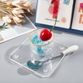 thumbnail image 4 of 6 pc Personalized Clear Acrylic Coasters Home & Business Use Wedding and Party Favors 10x10x0.65cm, 4 of 9