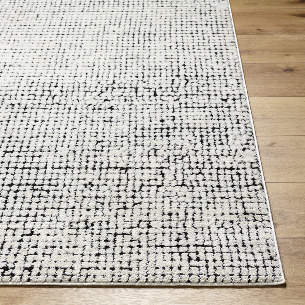 Livabliss Area Rugs for Living Room, 7x9 Freud Modern Ivory Rug, Bedroom Dining Room Home Decor Stain Resistant Carpet (6'7" x 9')
