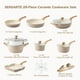 thumbnail image 3 of Set de utensilios de cocina SENSARTE, cerámica, antiadherente, 20 piezas, para inducción, 3 of 7