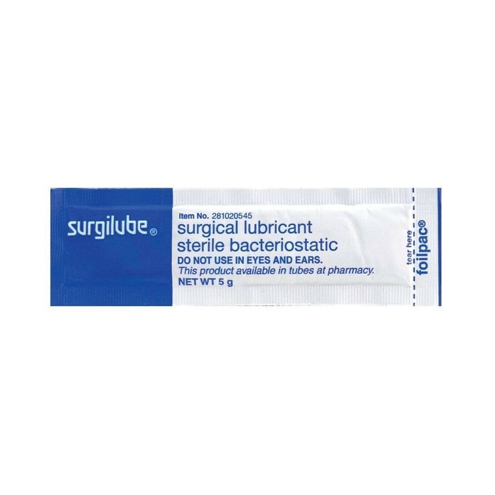 Surgilube Individual Packet Lubricating Jelly 281020545, 5 Gram, 1 Each