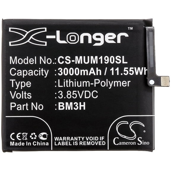 3000mAh BM3H Battery for Xiaomi M1901F9E Mi Play M1901F9T