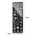 thumbnail image 5 of opvise Nail Stamping Plates Human Face Design Multiple Pictures Solid Manicure Art Stainless Steel Printing Plate for Girl, 5 of 8