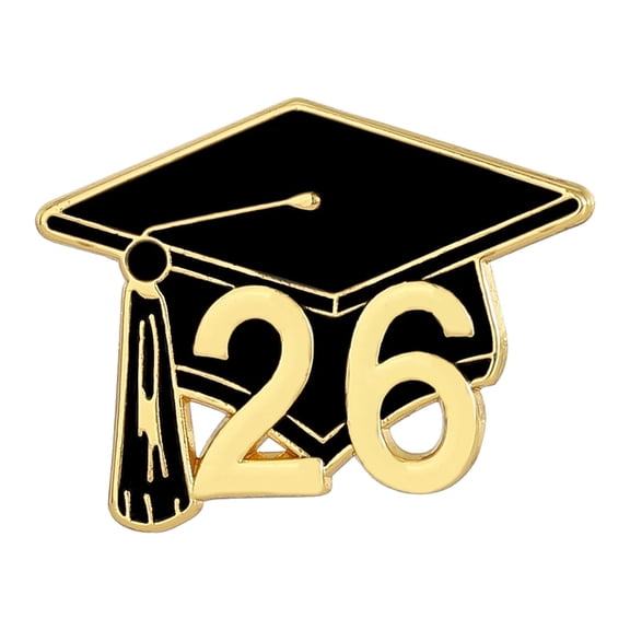1/6PCS 2026 Graduation Brooch Pin Graduation Cap Enamel Badges Class of 2026 Last Day of School Teacher Students Accessories