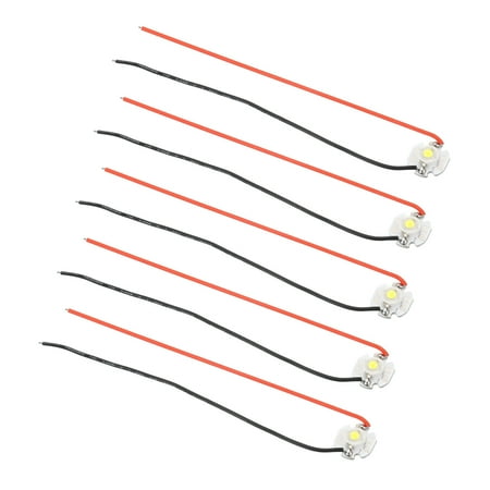 

Uxcell 0.6 700mA 3W Cool White Light LED Chip Bulb Aluminum Substrate COB Light Beads 5 Pack