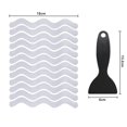 thumbnail image 2 of Juego de pegatinas antideslizantes para baño con forma de onda de 25 uds., 13mm x 180mm PEVA color: forma transparente: corrugado TUNC Sencillez, 2 of 4